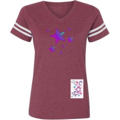 Ladies Relaxed Fit Vintage Sports Tee