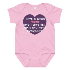 Great Mom Onesie PINK