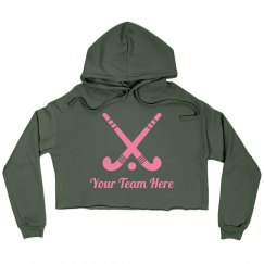 Custom Field Hockey Cropped Hoodie