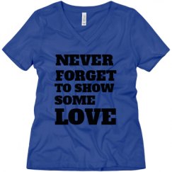 Ladies Relaxed Fit V-Neck Tee