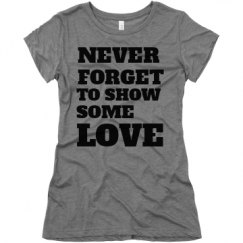 Ladies Slim Fit Super Soft Triblend Tee