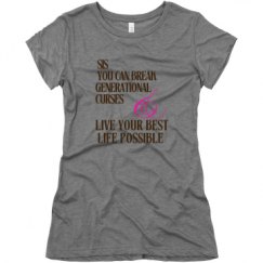 Ladies Slim Fit Super Soft Triblend Tee