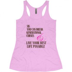 Ladies Slim Fit Super Soft Racerback Triblend Tank