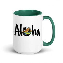 15oz Ceramic Mug with Color Inside