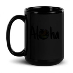 15oz Black Glossy Mug