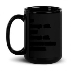 15oz Black Glossy Mug