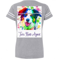 Ladies Relaxed Fit Vintage Sports Tee