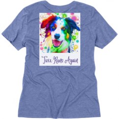 Ladies Relaxed Fit Super Soft Triblend V-Neck Tee