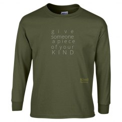 Give a Piece of Mind unisex/mens long sleeve tee