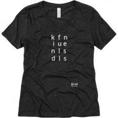 Ladies Relaxed Fit Super Soft Triblend V-Neck Tee