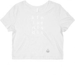 Ladies Slim Fit Crop Top Tee
