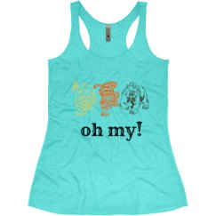 Ladies Slim Fit Super Soft Racerback Triblend Tank