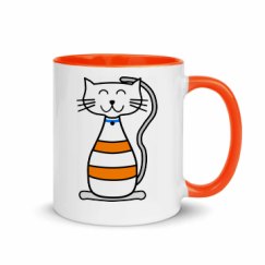 11oz Ceramic Mug with Color Inside