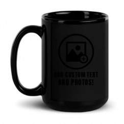 15oz Black Glossy Mug