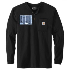 Unisex Carhartt Long Sleeve Henley Tee