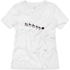 Ladies Relaxed Fit V-Neck Tee