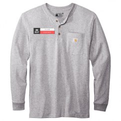Unisex Carhartt Long Sleeve Henley Tee 