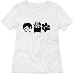 Ladies Relaxed Fit V-Neck Tee