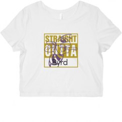 Ladies Slim Fit Crop Top Tee