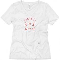 Ladies Relaxed Fit V-Neck Tee
