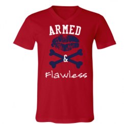 Unisex V-Neck Jersey Tee