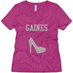 Ladies Relaxed Fit V-Neck Tee