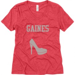 Ladies Relaxed Fit Super Soft Triblend V-Neck Tee
