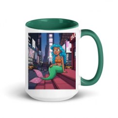 15oz Ceramic Mug with Color Inside