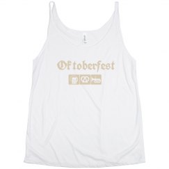 Oktoberfest trifecta women's curvy tank
