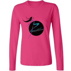 Sangria Pink Long Sleeve Shirt with Zeal Logo