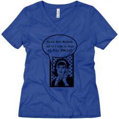 Ladies Relaxed Fit V-Neck Tee