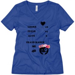 Ladies Relaxed Fit V-Neck Tee