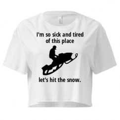 Ladies Festival Cali Crop Top Tee