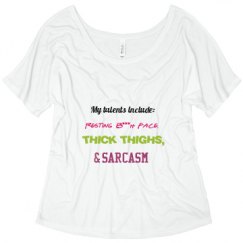 Ladies Flowy Slouchy Tee