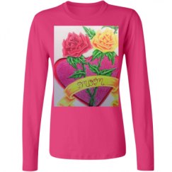 Ladies Relaxed Fit Basic Long Sleeve Tee