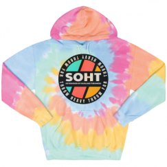 Unisex Tie-Dye Fleece Hoodie