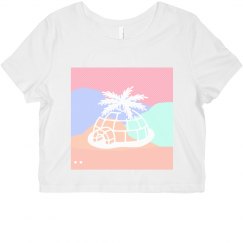 Clubeskimo Large Logo Candy Crop Top