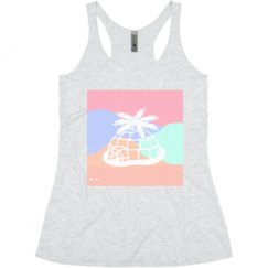Ladies Slim Fit Super Soft Racerback Triblend Tank