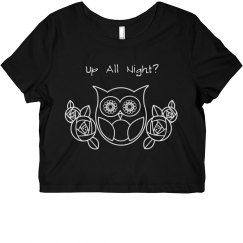 Retro Owl and Roses 2