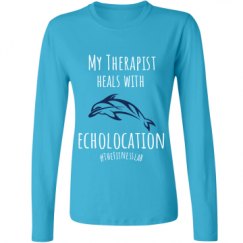 Ladies Relaxed Fit Basic Long Sleeve Tee