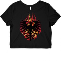 Ladies Slim Fit Crop Top Tee