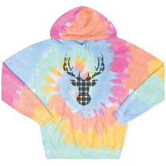Unisex Tie-Dye Fleece Hoodie