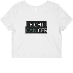 Ladies Slim Fit Crop Top Tee