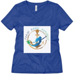 Ladies Relaxed Fit V-Neck Tee