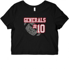 Ladies Slim Fit Crop Top Tee