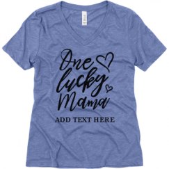 Ladies Relaxed Fit Super Soft Triblend V-Neck Tee