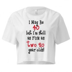 Ladies Festival Cali Crop Top Tee