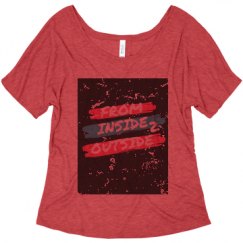 Ladies Flowy Slouchy Tee