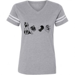 Ladies Relaxed Fit Vintage Sports Tee