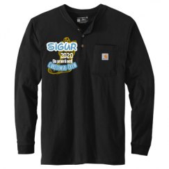 Unisex Carhartt Long Sleeve Henley Tee 